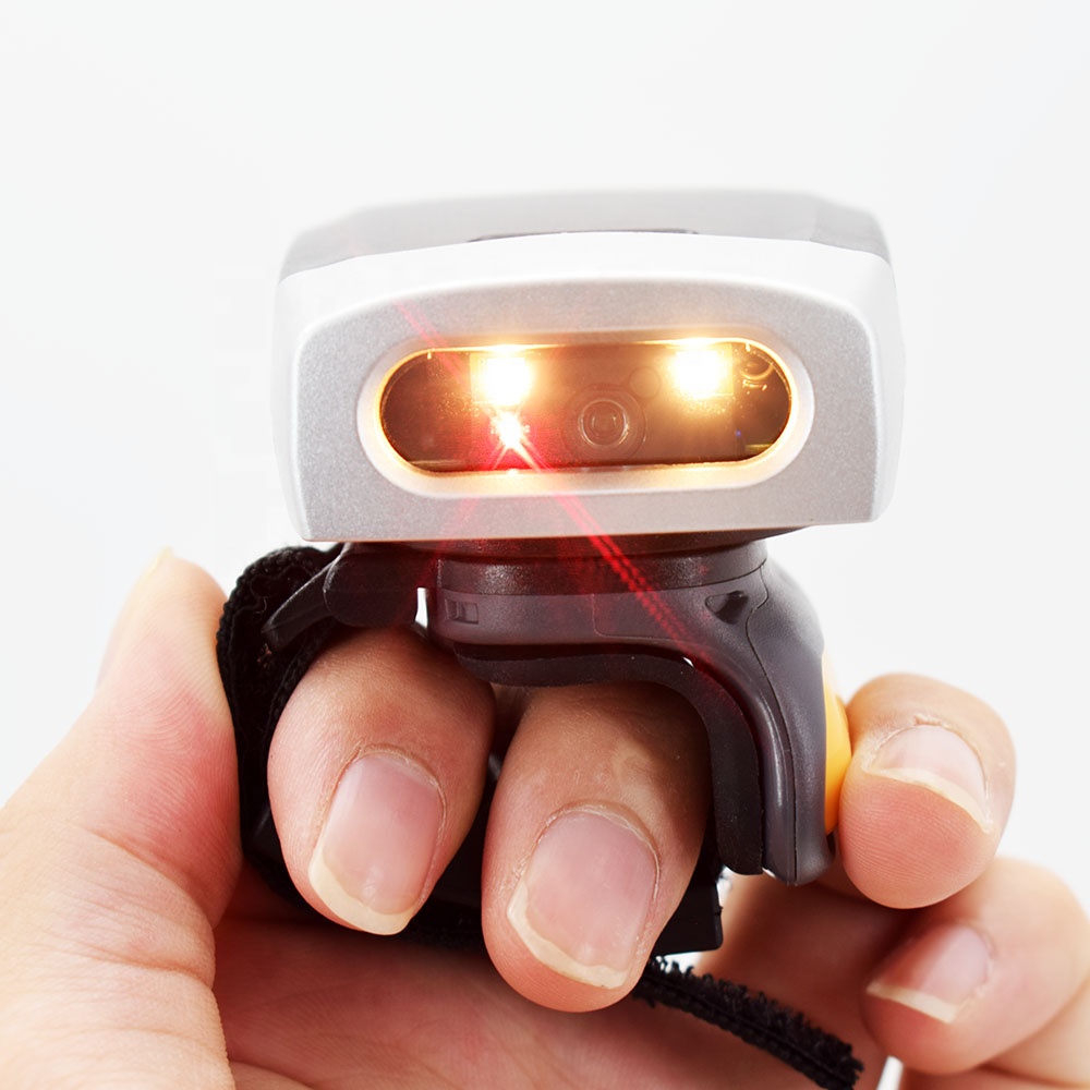 Barcode Scanner 2D - Draagbare draadloze 2D ringvinger barcode scanner/lezer