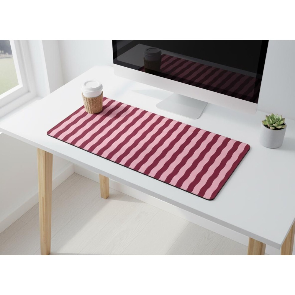 Roze bordeauxrode golvende lij - Office Desk Tech Accessories recensie en prijs