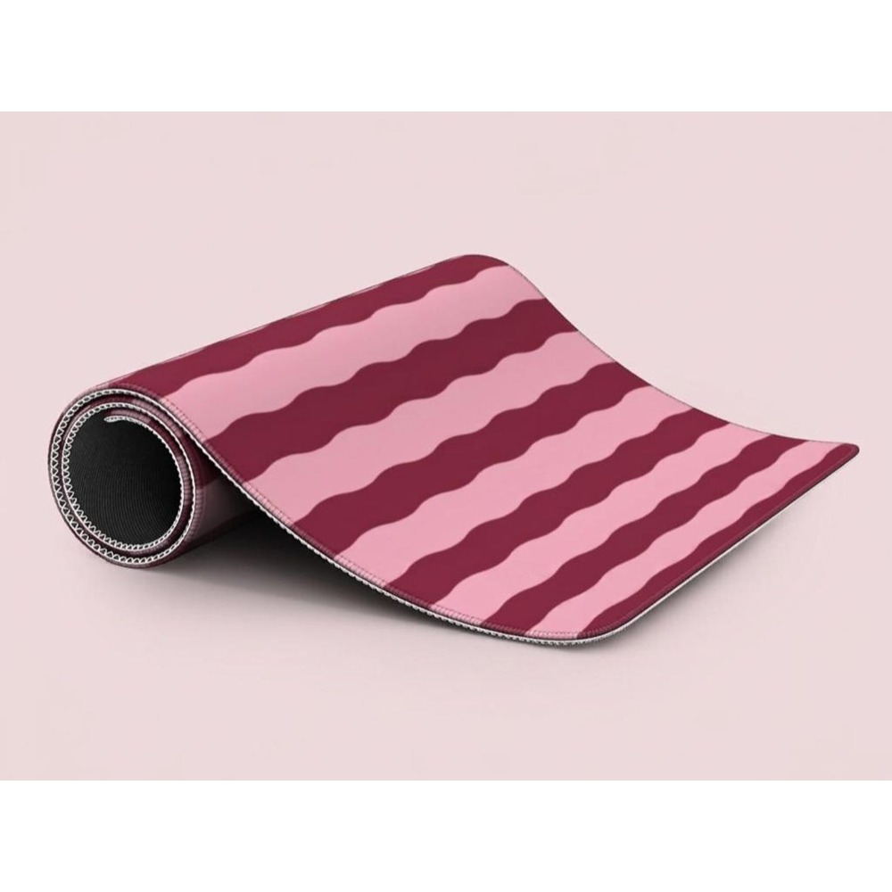 Roze bordeauxrode golvende lij - Office Desk Tech Accessories recensie en prijs