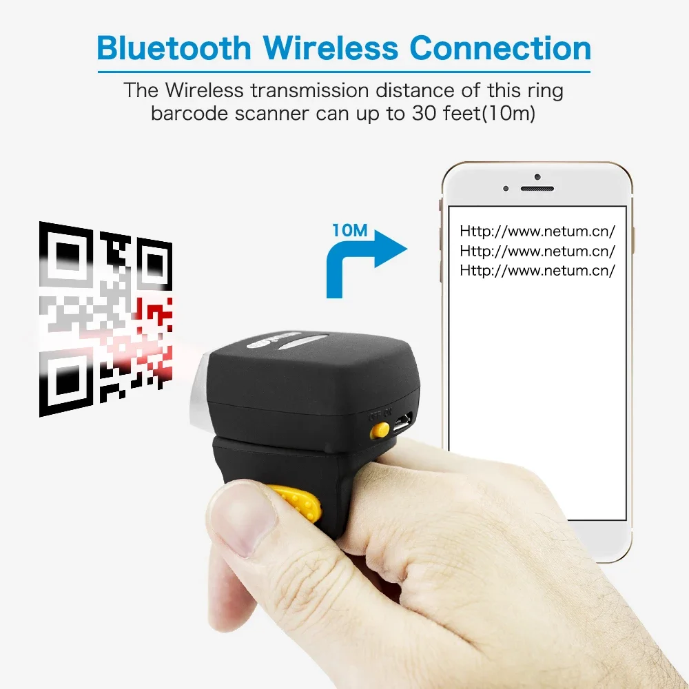 Nieuwe Netum Mini Vinger Ring  - Barcode Scanner 2D recensie en prijs