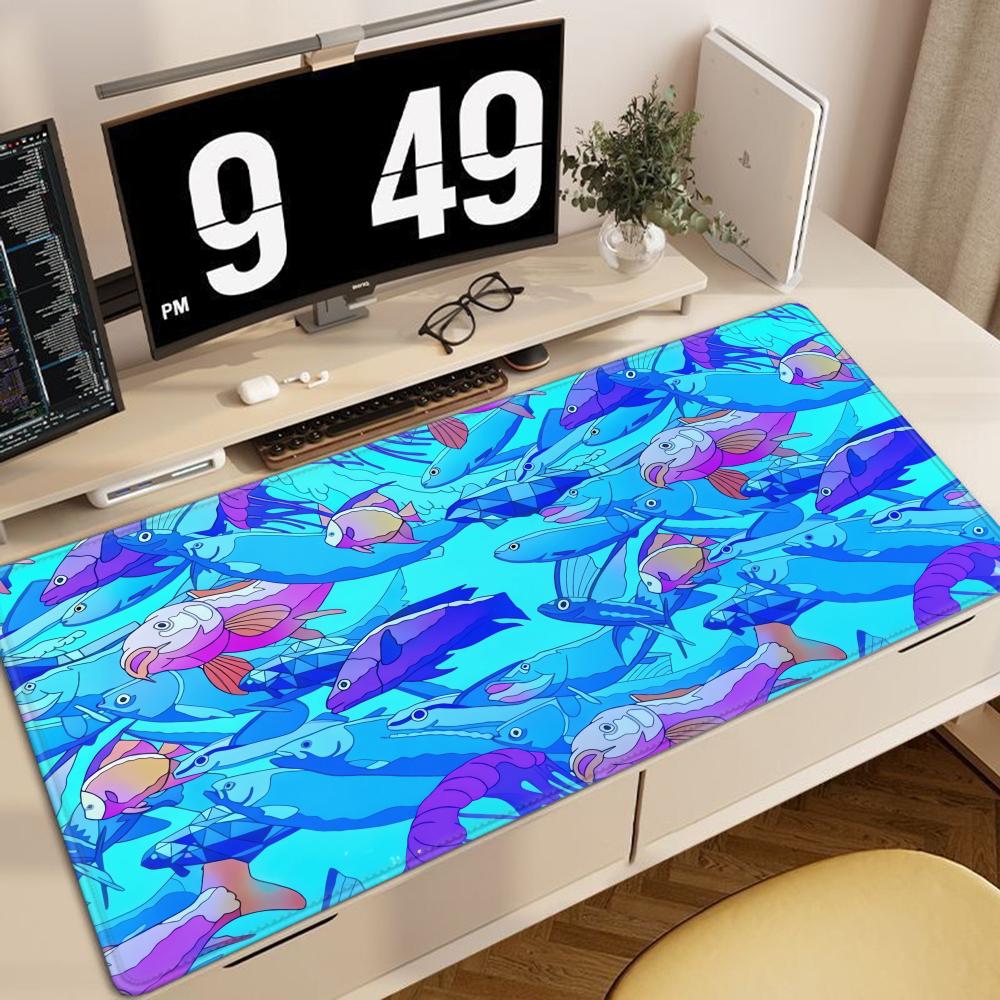 HD-print vis rubberen muismat  - Office Desk Tech Accessories recensie en prijs